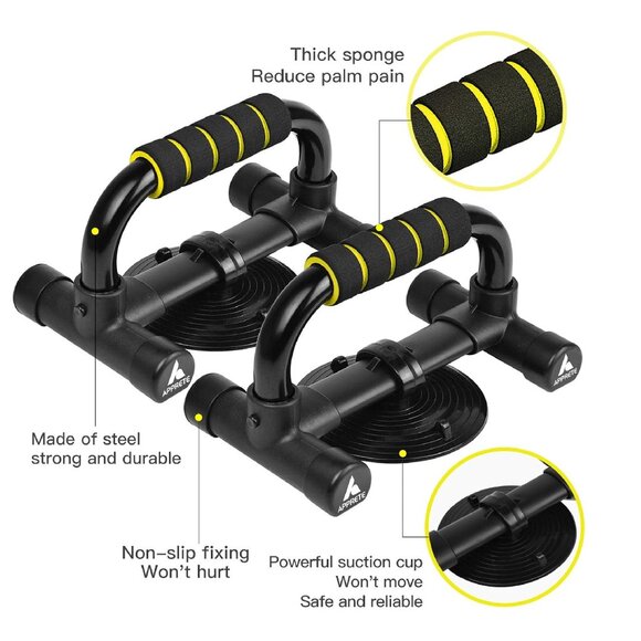 APPRETE Push Up Bars Strength Training, Push Up Handles for Floor Workouts - Picture 2 of 3